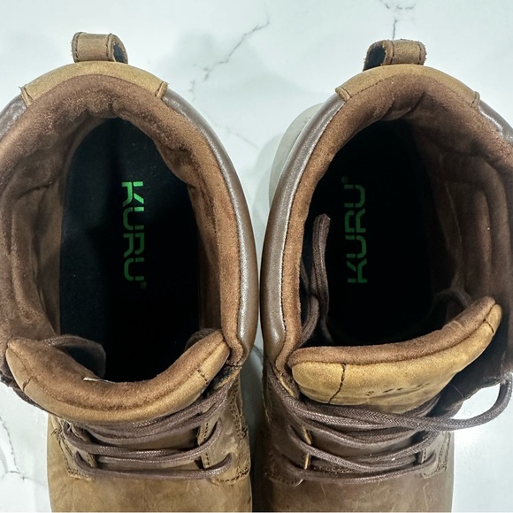 KURU Quest Brown Leather Hiking Boots Men's 11.5 Plantar Fasciitis Support - Picture 5 of 13